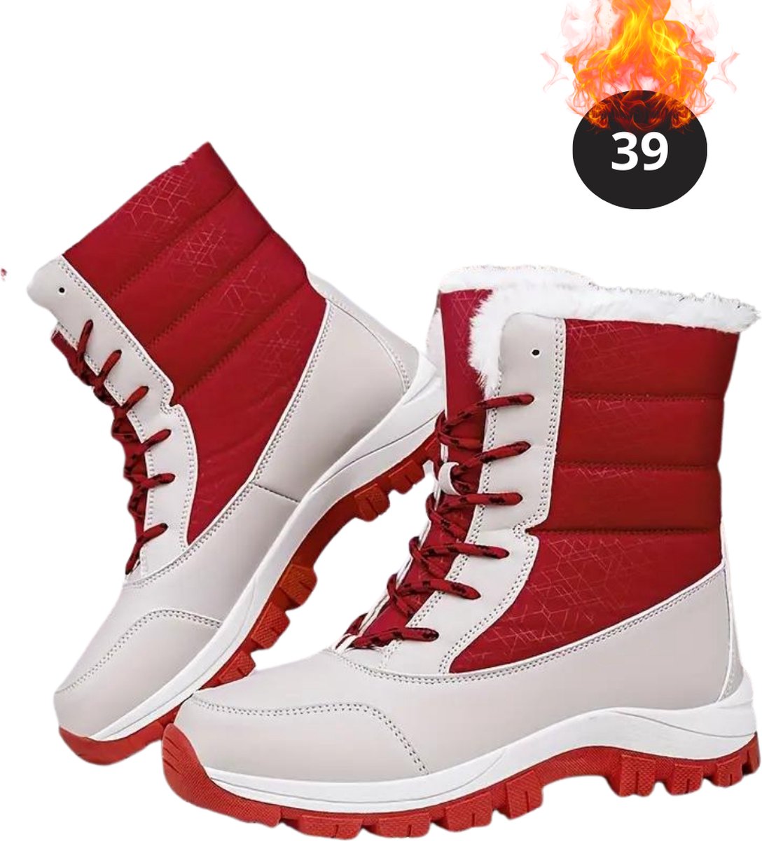 Livano Snowboots Sneeuwschoenen Sneeuwboots Dames Wintersport Ski Skischoenen – 39 Laarzen Grijs