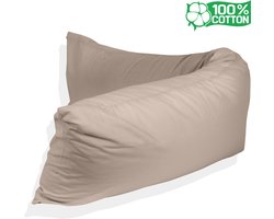 Katoenen lichaamskussen sloop - Lichaamskussen sloop 40 x 145 - Body Pillow sloop - 100% katoen - Kussensloop - Taupe - Zwangerschapskussens sloop - Voedingskussen sloop