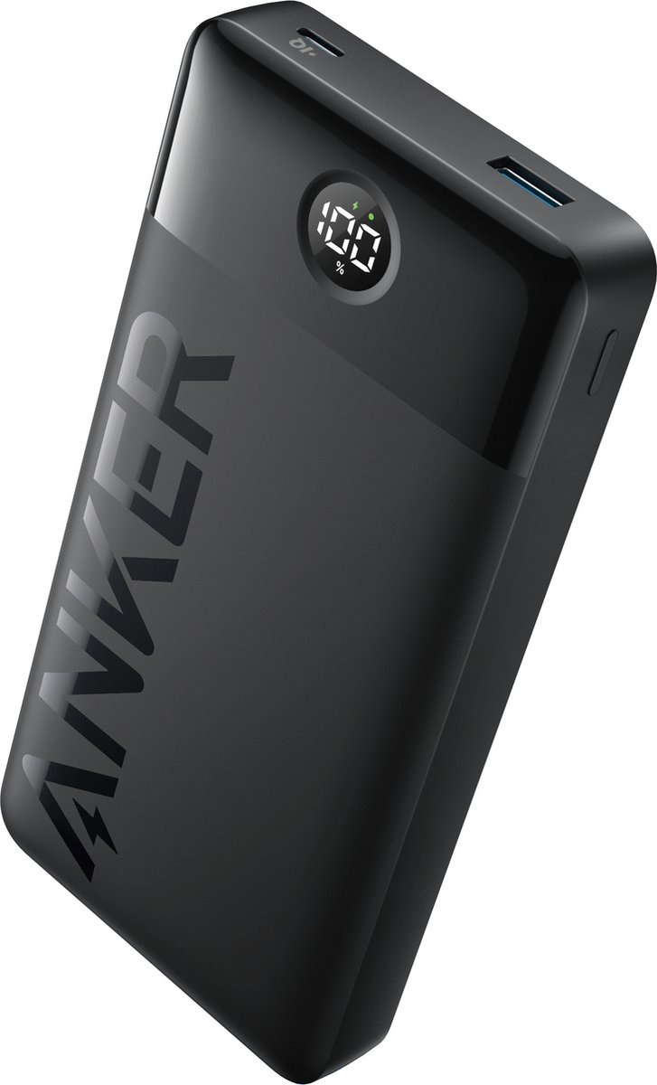 Anker 326 PowerCore (12W) USB-A en USB-C Powerbank 20.000 mAh Zwart