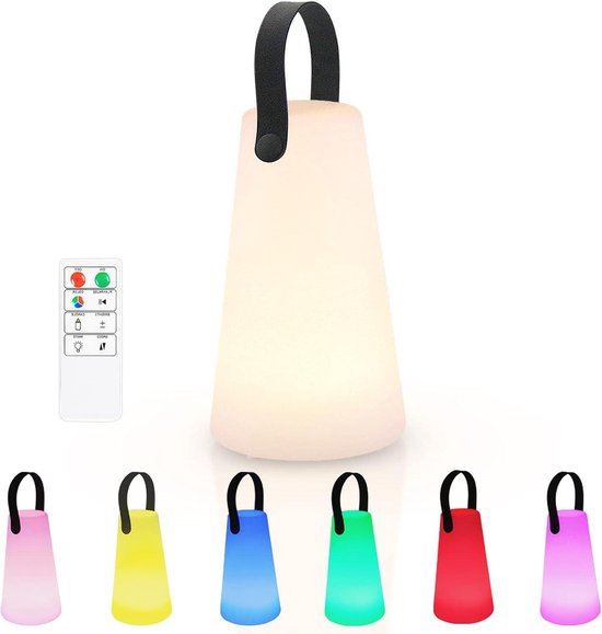 Led-tafellamp op zonne-energie, voor buiten, 2-in-1 oplaadbaar