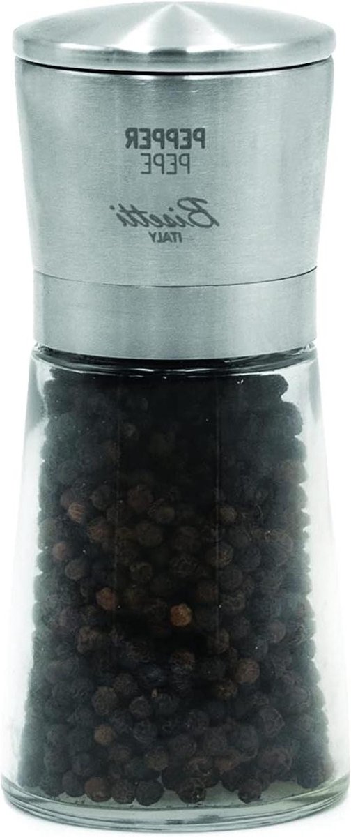 Pepper Mill Glas Roestvrij Staal Transparant - Keukenmolen Snufje Zout