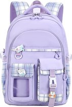 Schooltas Melody Met Etui Rugzak Roze Ruime Rugtas Kinderrugzak