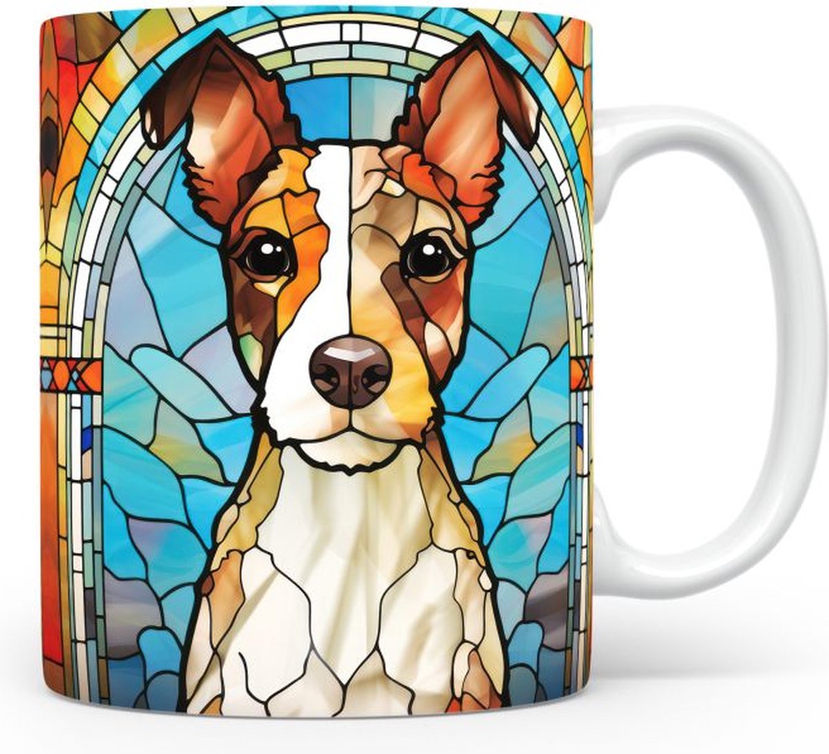 Mok met Fox Terrier Hond
