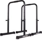 Barres Dips Réglables Gorilla Sports – 80-100 Cm, Charge Max 500 Kg, Poignées Antidérapantes Musculation Maison