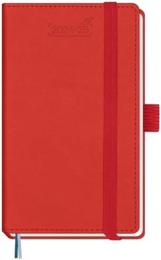 Foto: 18 maanden zakagenda 2024 2025 a6 pu leer hardcover kalender weekplanner boekenkalender