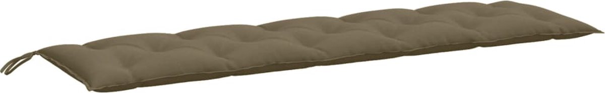 vidaXL - Tuinbankkussen - 180x50x7 - cm - stof - gemêleerd - taupe