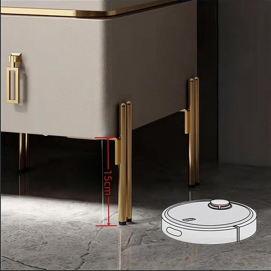 4 meubelpoten van metaal, zwart, voet voor moderne reservebank, voet voor salontafel van 15 cm, tv-kast, badkamerkast met schroeven vloerbescherming stille antislip basis