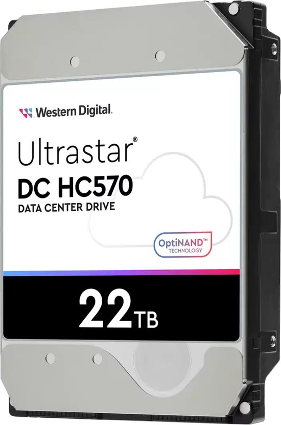 Western Digital Ultrastar DC HC570 interne harde schijf 22 TB 7200 RPM 512 MB 3.5" SATA III — afbeelding 3