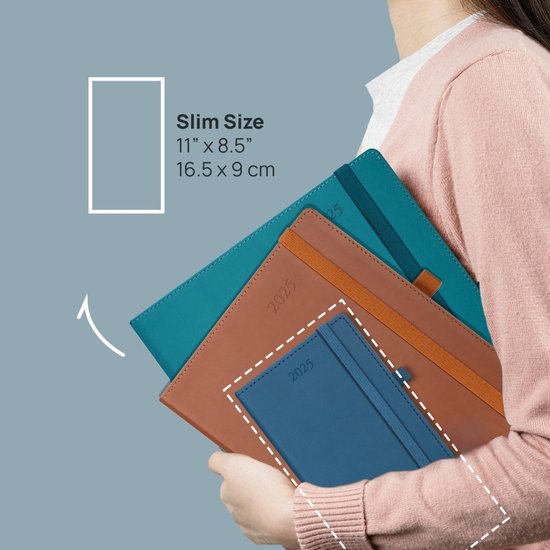 Planificateur hebdomadaire Equivera 2025 - Planificateur hebdomadaire - Agenda - Calendrier - Planificateur mensuel - Planificateur familial