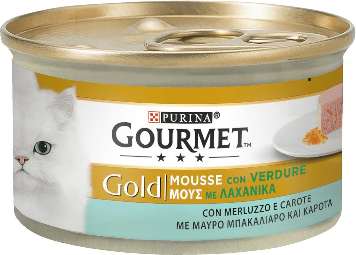 Heek en Wortel Mousse - Gourmet Topping voor Katten - 85g