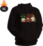 Livano Kersttrui - Heren - Foute Kersttrui - Christmas Sweater - Kerst Sweater - Christmas Jumper - Hoodie - Zwart - XL