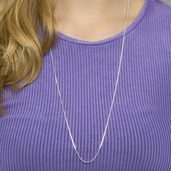 Collier argent gourmette coupe 4 pans 1,8 mm 1001993