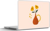 Laptop sticker - 17.3 inch - Bloemen - Klaprozen - Zomer - 40x30cm - Laptopstickers - Laptop skin - Cover