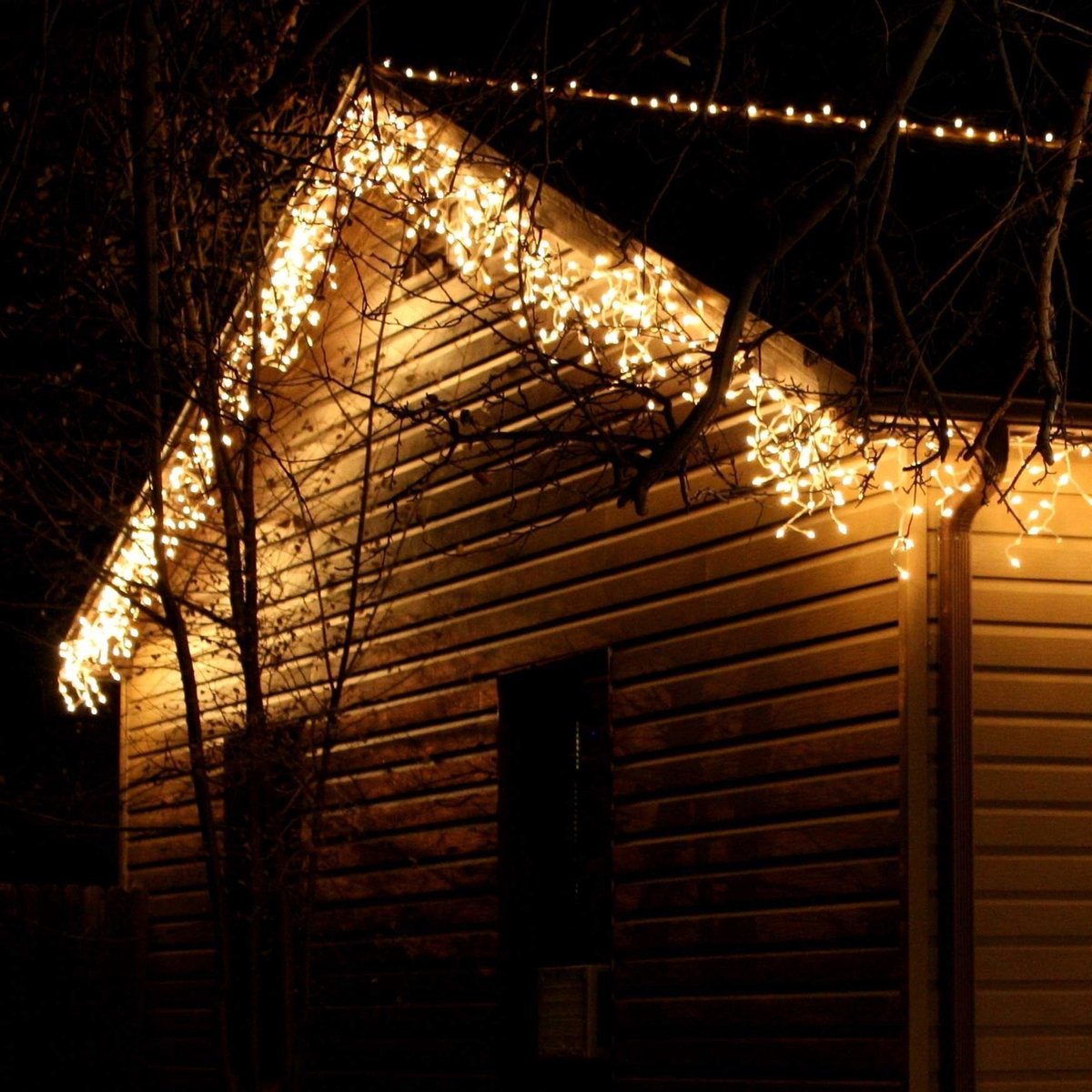 IJspegelverlichting koppelbaar | 9 meter met 342 LEDs – warm wit |wit snoer | rubber