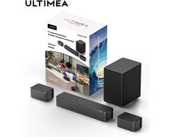 Ultimea – Poseidon D50 – Soundbar – Soundbar voor TV – Luidsprekers – Luidsprekerkabels – Speaker – 3D Surround Sound-systeem – 50Hz-20KHz – 320W – Zwart