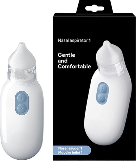 Nettoyeur Nasal Pour Bébé - Embout Flexible Et Doux - Hygiénique, Sûr Et Facile à Utiliser - Couleur Blanc - 6
