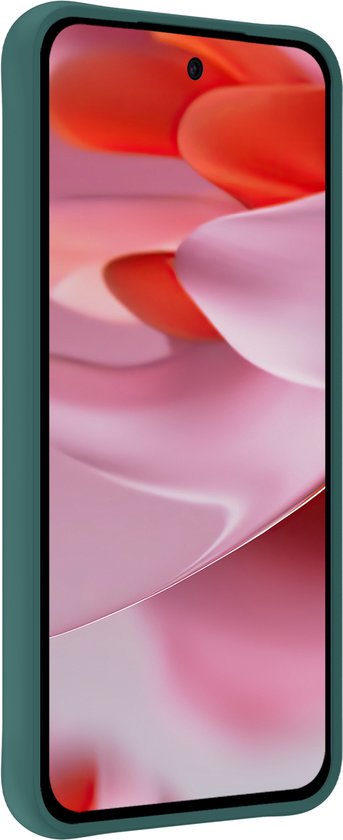 Coque adaptée pour Google Pixel 9, coque arrière en Siliconen , vert foncé, lot de 2