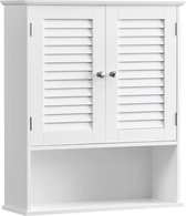 MIRA Home - Badkamerkast - Medicijnkast - Hangkast - Badkamermeubel - MDF - 60x20x70