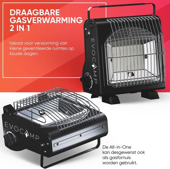 PORTABLE BUTANE CHAUFFAGE à Gaz Camping Cuisinière par Rayonnement en