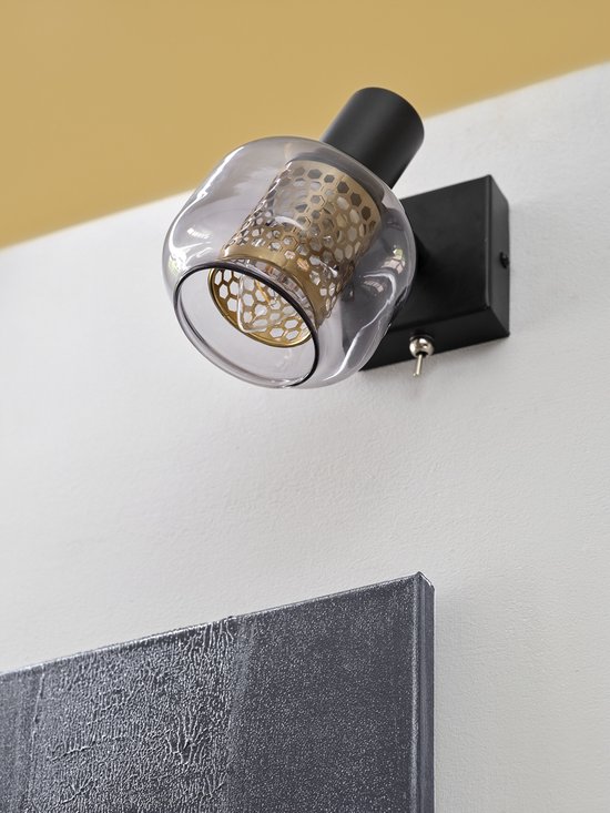 LEDVANCE DECOR Spot Firefly Wandleuchte, OSRAM Lampe inklusive, schwarz, 1 x 2.8W, E14