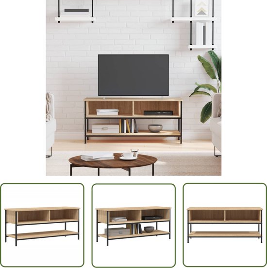 Tv meubel design, gemaakt in hout en tv dressoir in steen en glas