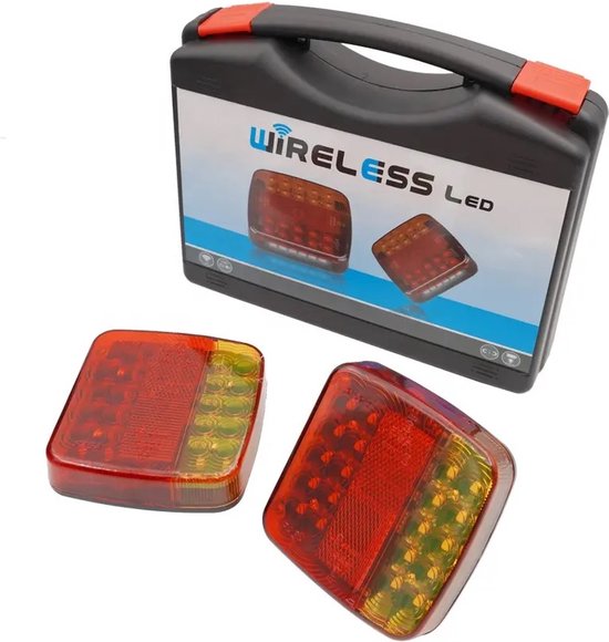ETUKER LED-aanhangwagenverlichting – Magnetisch, Waterdicht, Met 7,5m Kabel En 7-pins Stekker, 12V/24V