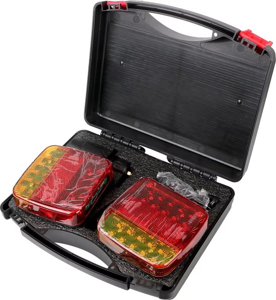 CDZHLTG Magnetische Kabellos LED Rückleuchten Anhänger 12/24 V, Magnetische kabellose LED