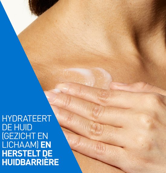 CeraVe Hydraterende melk - voor de droge tot zeer droge huid - met 3 essentiële ceramiden en hyaluronzuur - 473ml