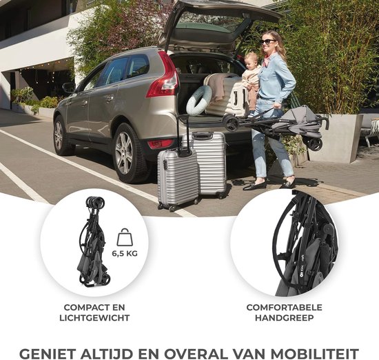 Koop Buggy-kinderwagen Finn, eenhand-klapmechanisme, met 5-puntsgordel