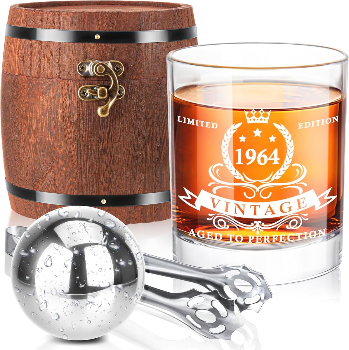 Whiskey Glas met XL Whiskey Ball – Perfect voor een Premium Drinkervaring