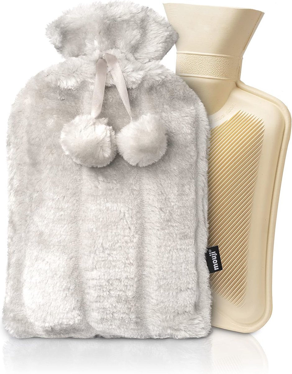 Goedkoopste Warmwaterkruik met zachte hoes - 2 liter - Perfect voor pijnverlichting en warmtecomfort