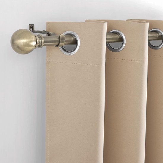 UFURMATE Gordijneindstukken, 6 stuks gouden kunststof