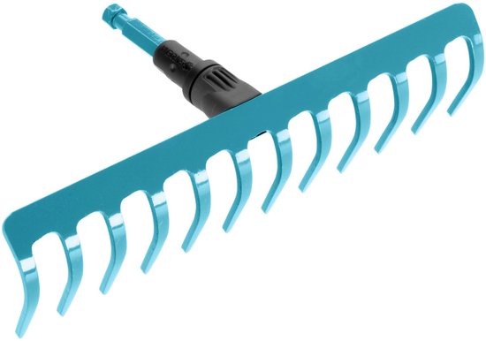 GARDENA Combisystem Hark 12 tanden 30 cm werkbreedte roestvrij staal voor grond harken egaliseren