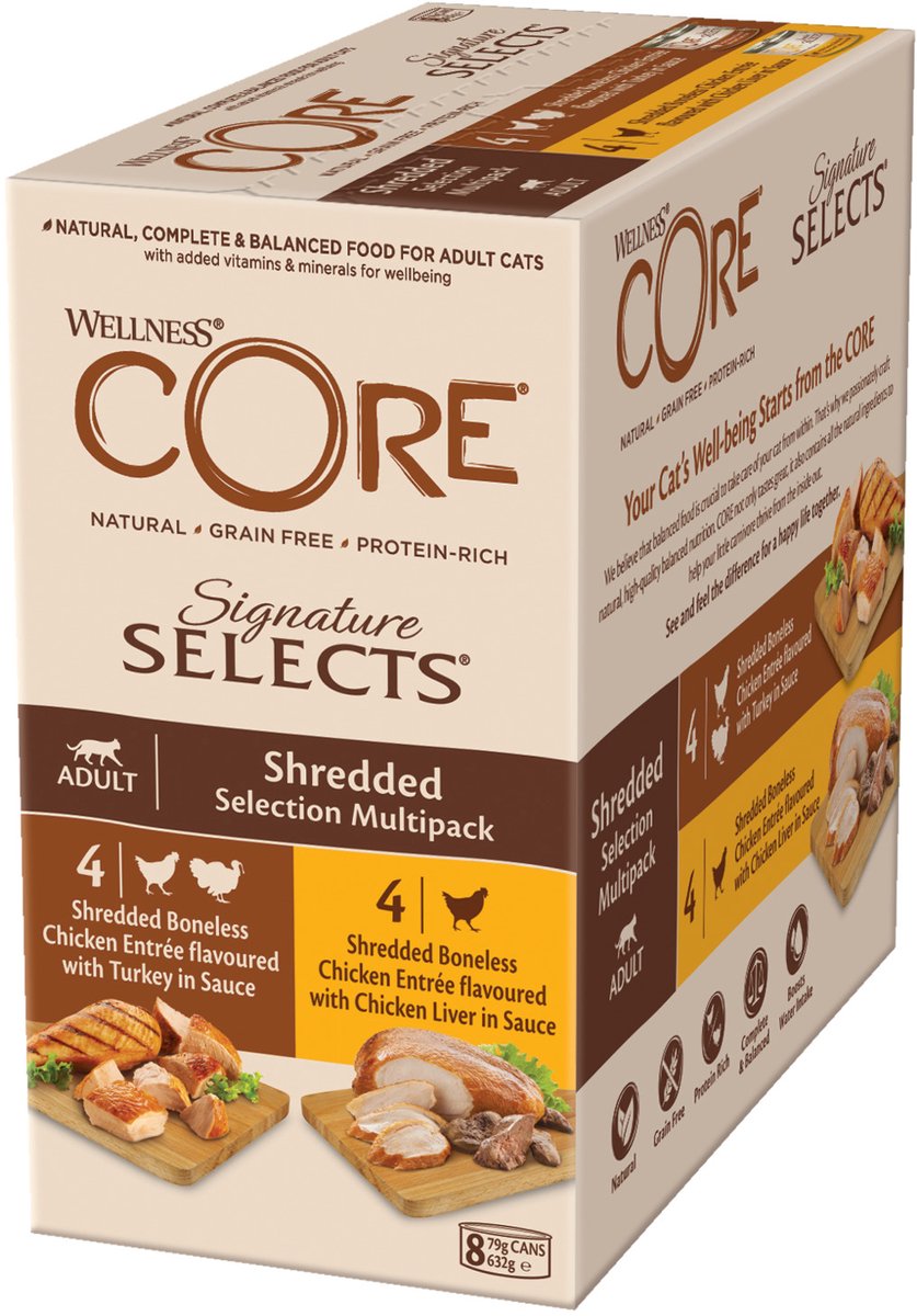 Wellness Core Signature Selects - Kattenvoer - Kip - Lever - 0,008 kg