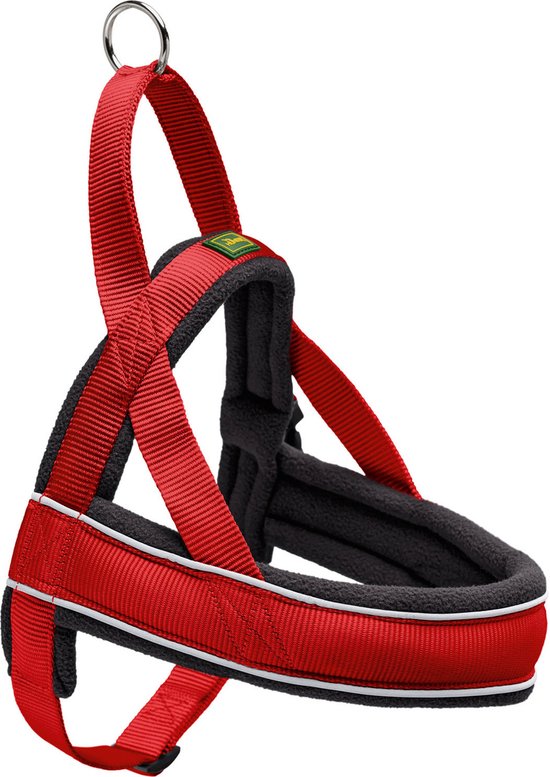 Hunter Harnas Norweger Racing Nylon - L - 62 x 75 x 2.5 cm - Rood