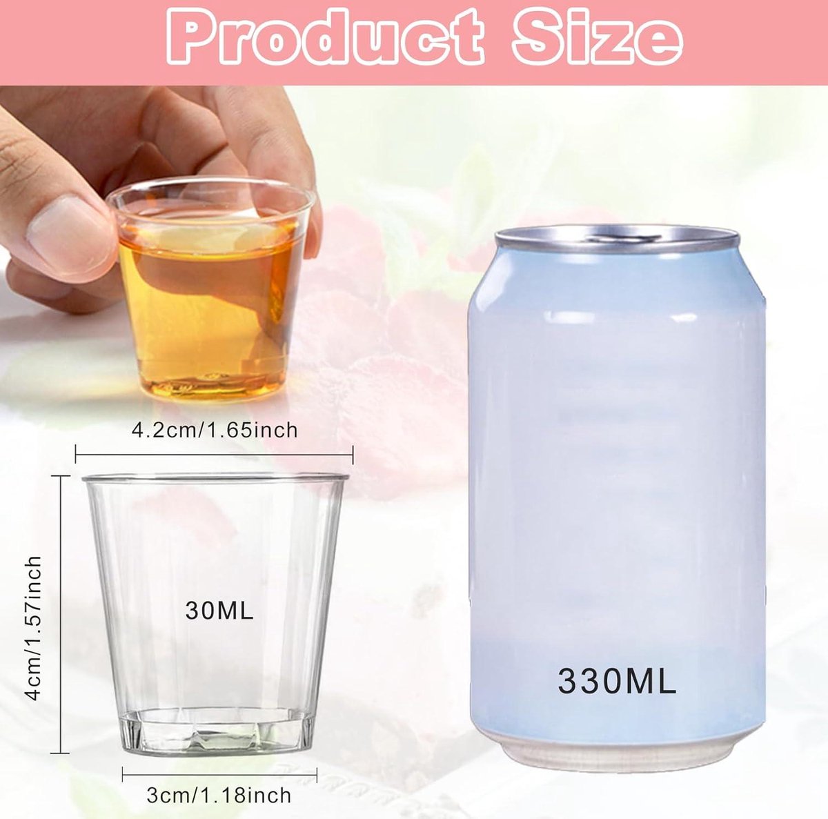 18x shotglazen-borrelglaasjes 50 ml van glas - caravelle - shotjes