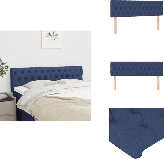 vidaXL Hoofdborden 2 st 100x5x78/88 cm fluweel donkergrijs, hoofdeinde, houten hoofdeinde, bedonderdeel, houten hoofdbord, slaapkamermeubel