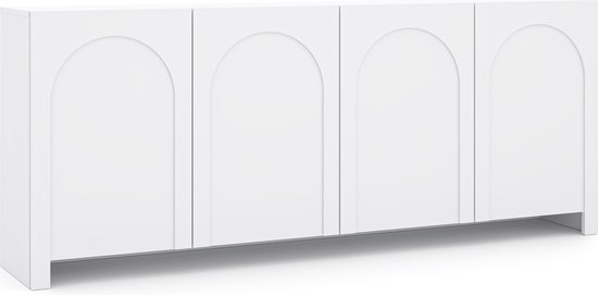 Meubel Square - Dressoir Salamia - Mat Wit - 204cm - Kast