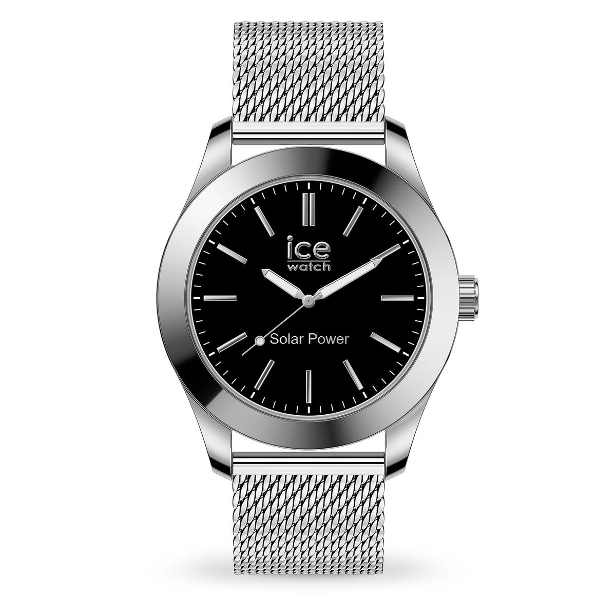 Ice Watch ICE steel - Silver black - Milanese 023795 Horloge - Staal - Zilverkleurig - Ø 40 mm