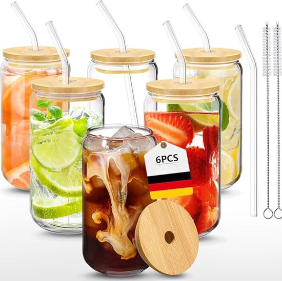 Whiskey glazen, Cocktailglazen set van 6 - Allegra, 345ml