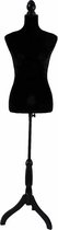 Lowander Dames Paspop - Etalagepop - Verstelbaar 134 tot 170 cm - Zwart