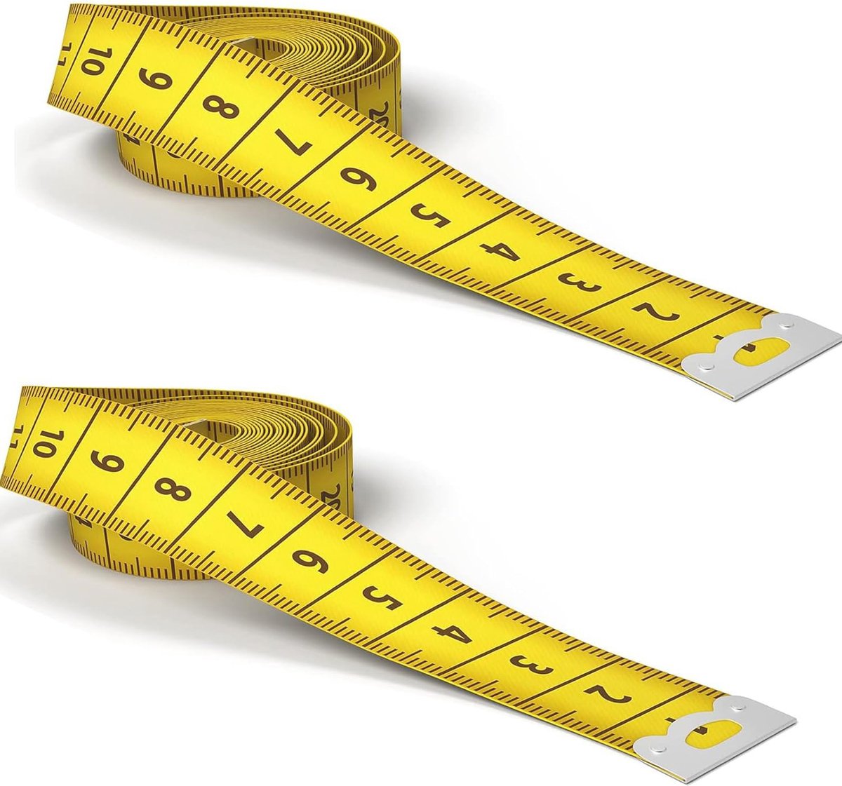 Meetlint 2m - 5 stuks, zachte naaiband voor lichaamsmetingen en kleding