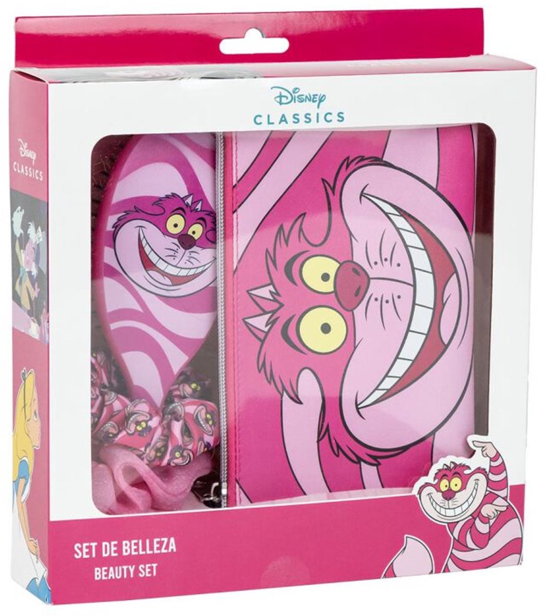Alice In Wonderland Cheshire Cat Unisex Fanpakket - roze/zwart - Standard