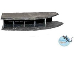CeramicNature Leisteen Hoek Enkel Links - Aquarium decoratie - Kweekhotel L-nummers - Leghol L-nummers - Aqua Producten