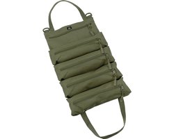 MFH Bushcraft utility tas oprolbaar, 5 vakken, legergroen