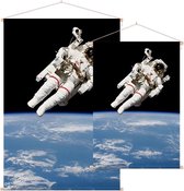 Bruce McCandless first spacewalk (ruimtevaart) - Foto op Textielposter - 40 x 60 cm