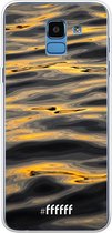 Samsung Galaxy J6 (2018) Hoesje Transparant TPU Case - Water Waves #ffffff