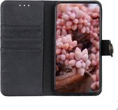 Huawei P40 Lite E Hoesje Vintage Wallet Zwart