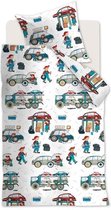 Beddinghouse Kids Car Tools - Dekbedovertrek - Ledikant - 100x135 cm - Multi kleur