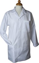 Dust coat, taille moyenne, blanc, longueur de manche 59 cm, 1 pièce